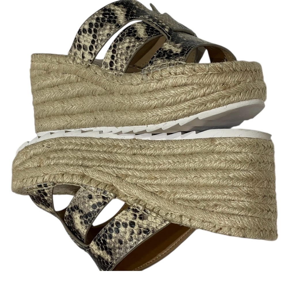 Marc Fisher Robbyn Python Espadrille Wedge Bohemi… - image 6